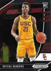 2020 Panini Prizm Draft Picks Base Set Onyeka Okongwu #5 card