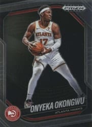 2024-25 Panini Prizm Black Base Set Onyeka Okongwu #140 card