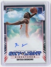 2024-25 Topps Chrome Sky-Light Signatures Onyeka Okongwu #SLS-OO card