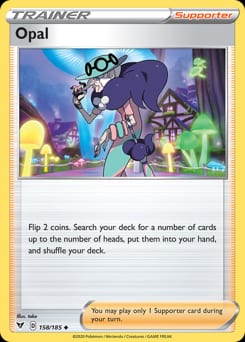 Vivid Voltage Opal #158 card