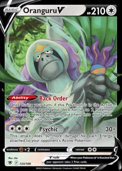 Astral Radiance Oranguru V #133 card