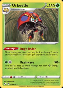 Sword & Shield Orbeetle #19 card