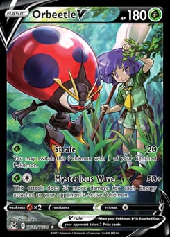 Lost Origin Trainer Gallery Orbeetle V #TG12 card