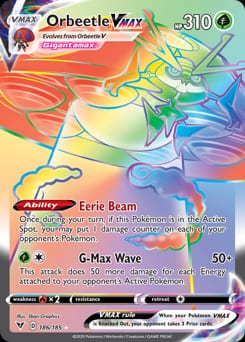 Vivid Voltage Orbeetle VMAX #186 card