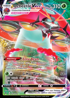 Vivid Voltage Orbeetle VMAX #21 card