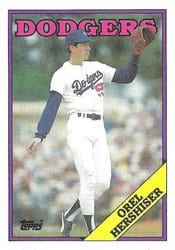 1988 Topps Base Set Orel Hershiser #40 card