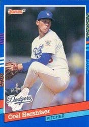 1991 Donruss Base Set Orel Hershiser #280 card