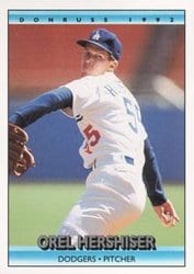 1992 Donruss Base Set Orel Hershiser #247 card