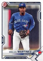 2021 Bowman Draft Base Set Orelvis Martinez #BD-38 card