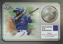2022 Bowman Platinum Minted in Merit Orelvis Martinez #MM-15 card