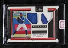 2022 Panini Three and Two Prospect Dual Jerseys Orelvis Martinez #PDJ-OM card