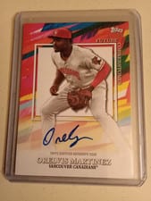 2022 Topps Pro Debut Future Cornerstones Autographs Orelvis Martinez #FC-OM card