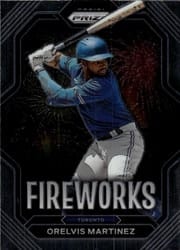 2023 Panini Prizm Fireworks Orelvis Martinez #F5 card