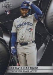 2025 Topps Chrome Black Base Set Orelvis Martinez #88 card