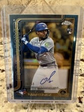 Orelvis Martínez 2025 Topps Gilded Collection Chrome Gold Autographs card