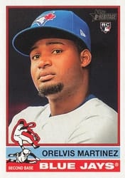 2025 Topps Heritage Base Set Orelvis Martinez #383 card