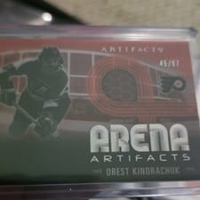 2024-25 Upper Deck Artifacts Arena Artifacts Orest Kindrachuk #AA-OK card