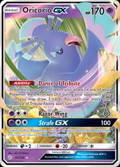 Cosmic Eclipse Oricorio-GX #95 card