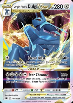SWSH Black Star Promos Origin Forme Dialga VSTAR #SWSH256 card