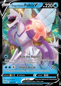 Astral Radiance Origin Forme Palkia V #39 card