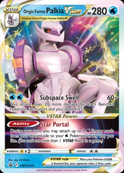 SWSH Black Star Promos Origin Forme Palkia VSTAR #SWSH254 card