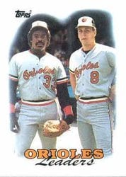 1988 Topps Base Set Orioles Leaders #51 card