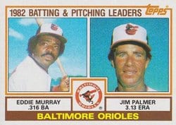 1983 Topps Base Set Orioles Leaders / Checklist #21 card