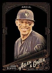 2018 Topps Allen & Ginter X Base Set Orlando Arcia #244 card