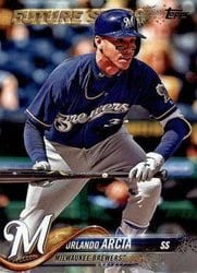 2018 Topps Base Set Orlando Arcia #196 card