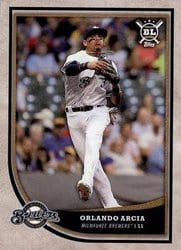 2018 Topps Big League Base Set Orlando Arcia #188 card