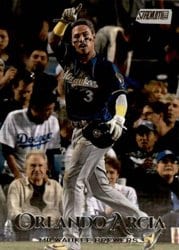 2019 Stadium Club Base Set Orlando Arcia #124 card