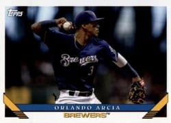 2019 Topps Archives Base Set Orlando Arcia #279 card