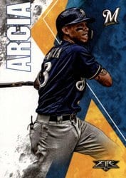 2019 Topps Fire Base Set Orlando Arcia #5 card