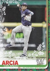 2019 Topps Holiday Base Set Orlando Arcia #HW61 card
