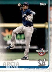 2019 Topps Opening Day Base Set Orlando Arcia #121 card