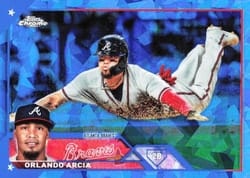 2023 Topps Chrome Update Sapphire Edition Base Set Orlando Arcia #USCS234 card