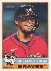 2025 Topps Heritage Base Set Orlando Arcia #117 card