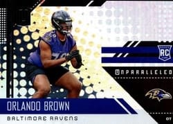 2018 Panini Unparalleled Base Set Orlando Brown #277 card