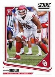 2018 Score Base Set Orlando Brown #416 card