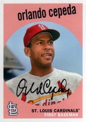 2018 Topps Archives Base Set Orlando Cepeda #7 card