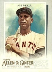 2020 Topps Allen & Ginter Base Set Orlando Cepeda #320 card