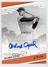 2021 Panini Chronicles Prestige Autographs Orlando Cepeda #PR-OC card