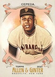 2021 Topps Allen & Ginter Base Set Orlando Cepeda #286 card