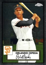 2021 Topps Chrome Platinum Anniversary Base Set Orlando Cepeda #633 card