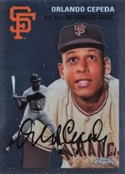 2023 Topps Chrome Platinum Anniversary Base Set Orlando Cepeda #13 card