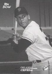 2024 Topps Black & White Base Set Orlando Cepeda #104 card