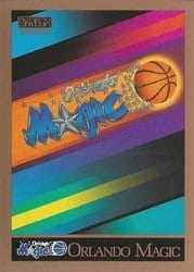 1990-91 SkyBox Base Set Orlando Magic Logo/Checklist #346 card