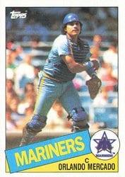 1985 Topps Base Set Orlando Mercado #58 card