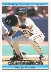 1992 Donruss Base Set Orlando Merced #310 card