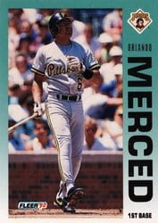 1992 Fleer Base Set Orlando Merced #561 card